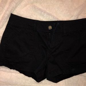 Black Corduroy Shorts